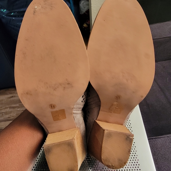 Jeffrey Campbell Perforated Gray Rosalee Bootie - Picture 9 of 14